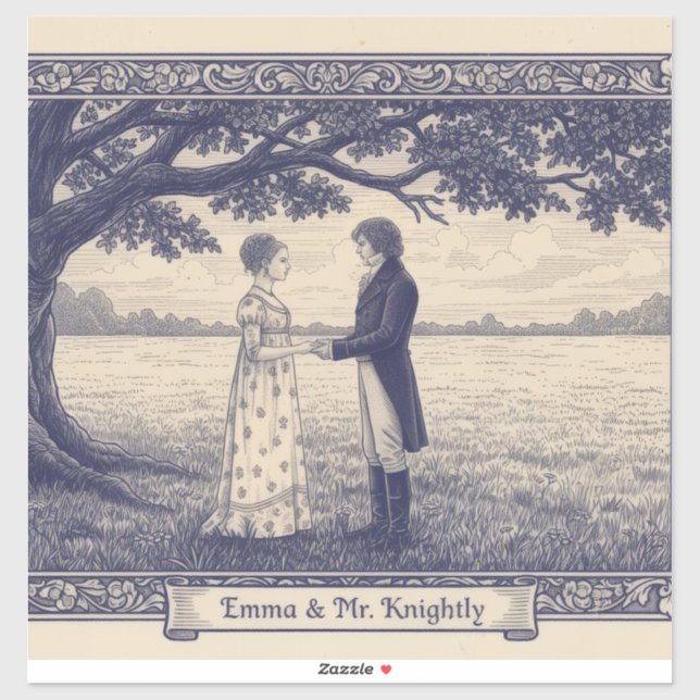 Emma & Mr. Knightley Sticker (Sheet)