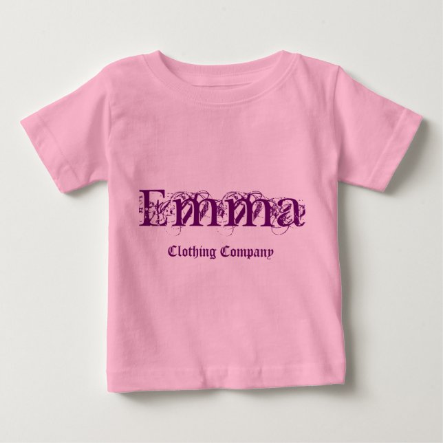 Emma Name Clothing Company Baby Shirts (Front)