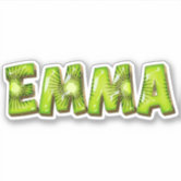 Emma Name - Handwritten Calligraphy Sticker | Zazzle