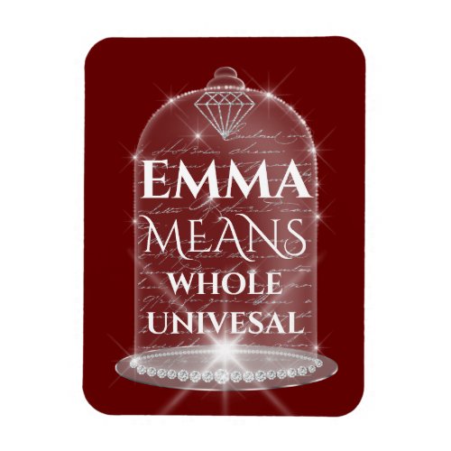 Emma Name Meaning Bridal Birthday Graduate Gift Magnet