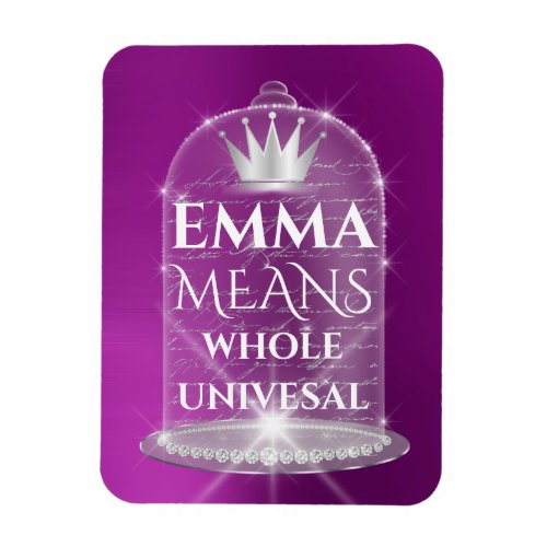 Emma Name Meaning Bridal Birthday Pink Magnet