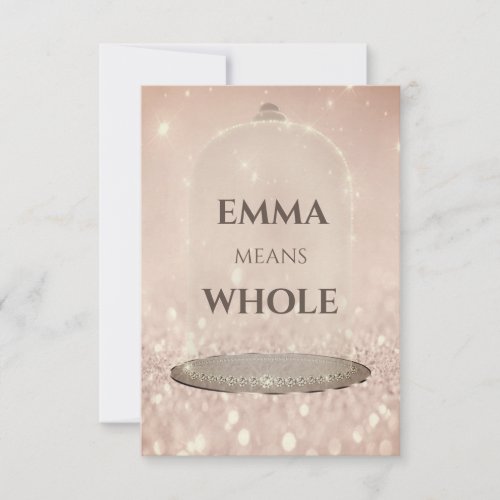 Emma Name Meaning Glitter Rose Sweet 16th Invitation