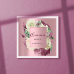 Emma Name Meaning Royal Roses Mint Pink Poster at Zazzle