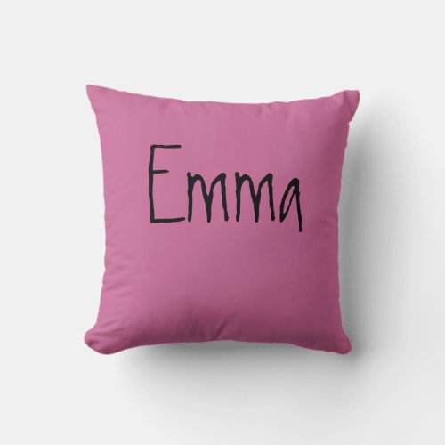 Emma name pillow