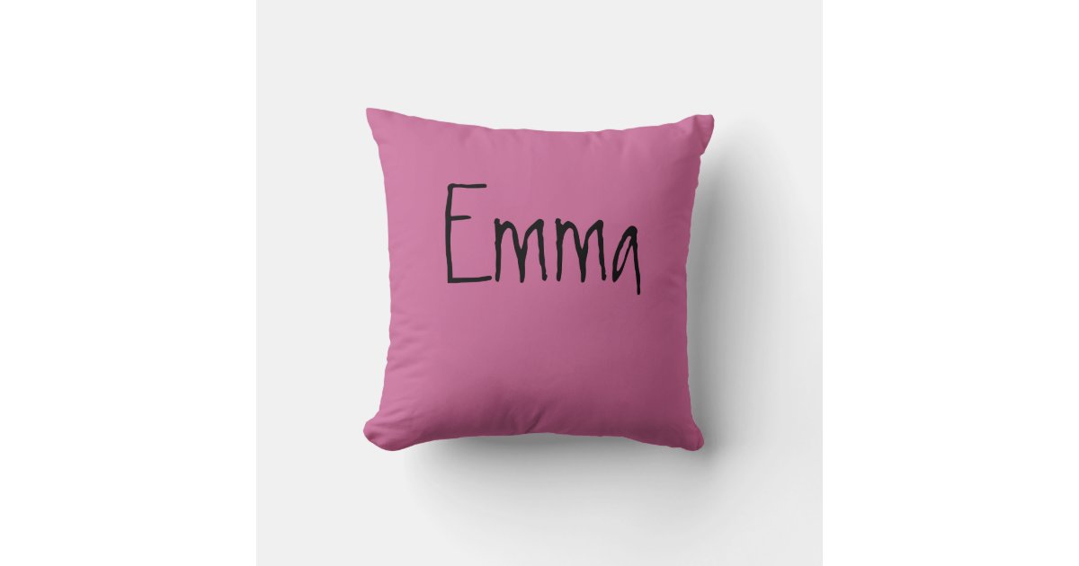 Emma name pillow | Zazzle