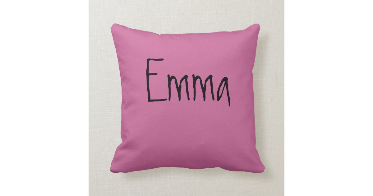 Emma name pillow | Zazzle