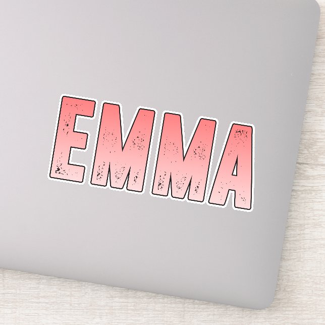 Emma name sticker (Detail)
