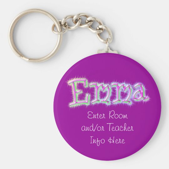 Emma Name Tag Key Chain | Zazzle.com