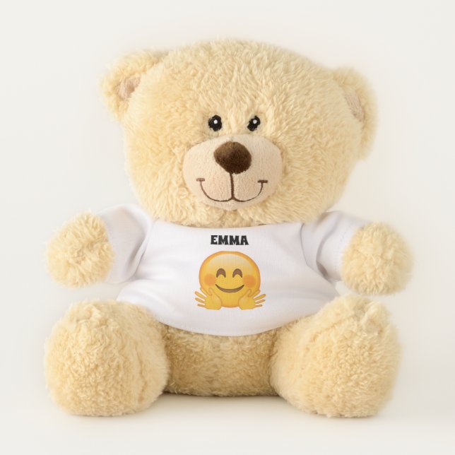 Emma- Personalized Emoji Teddy Bear  (Front)