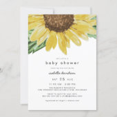 EMMA Rustic Sunflower Country Baby Shower Invitation (Front)