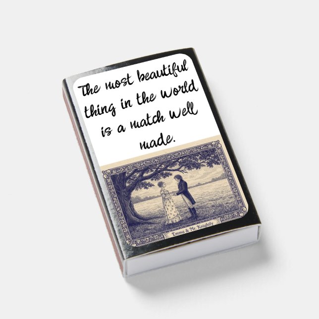 Emma scene and quote  matchboxes (Front Closed)