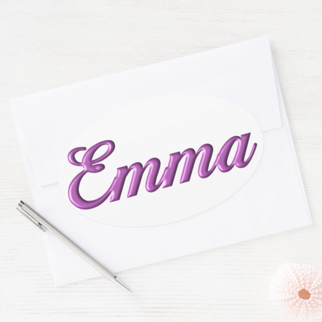 Emma sticker name | Zazzle