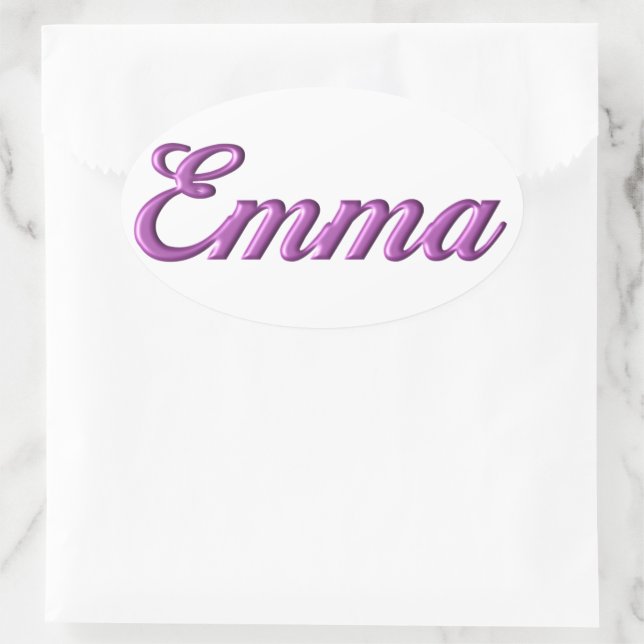 Emma sticker name | Zazzle