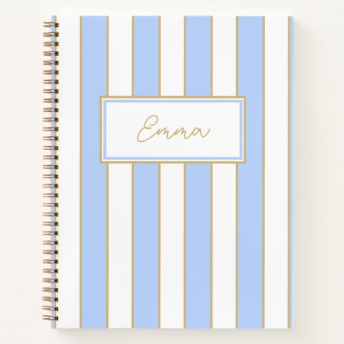 Emma Stripe Notebook