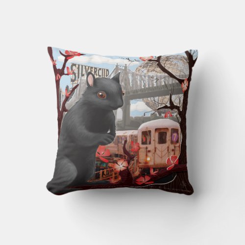 Emmaline In Her Tree Throw Pillow