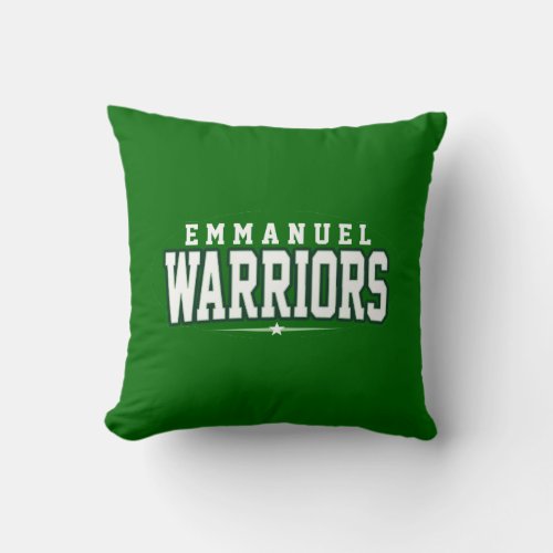 Emmanuel Christian High School Warriors Throw Pillow