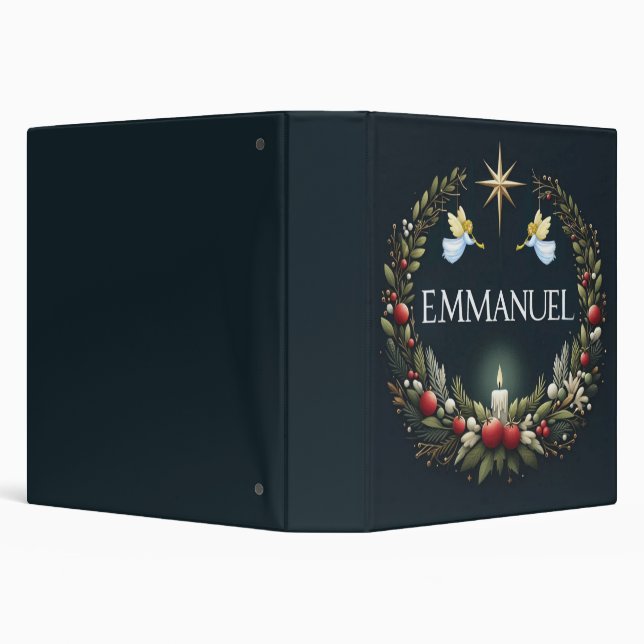 Emmanuel Christmas angels 3 Ring Binder (Background)