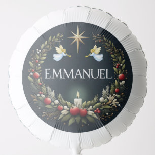 Emmanuel Christmas angels Balloon