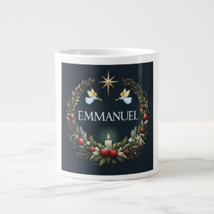 Emmanuel Christmas angels Giant Coffee Mug
