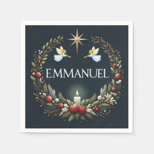 Emmanuel Christmas angels Napkins