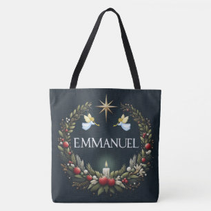 Emmanuel Christmas angels Tote Bag