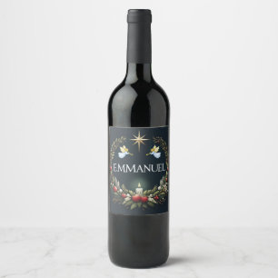 Emmanuel Christmas angels Wine Label