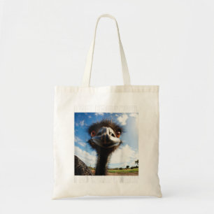 Emmanuel don’t do it! funny emu tote bag