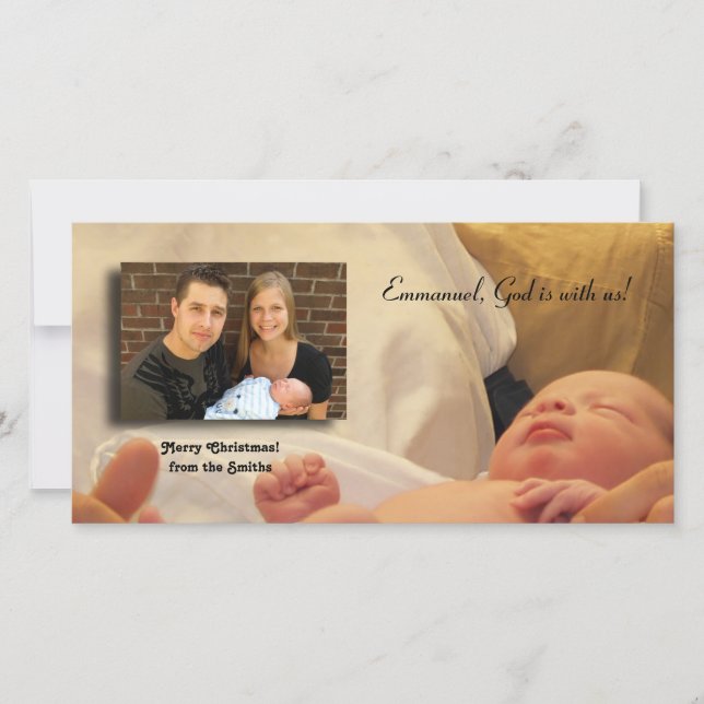 Emmanuel, God is with us! Holiday Card (Front)