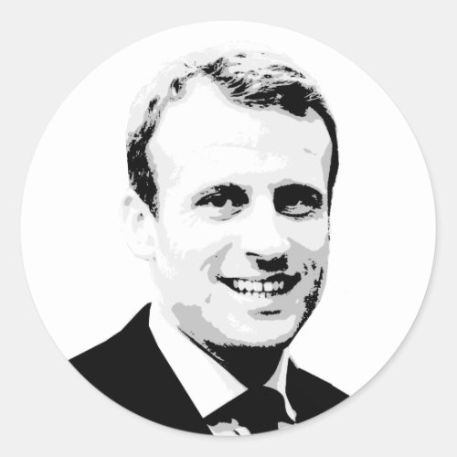 Emmanuel Macron Classic Round Sticker