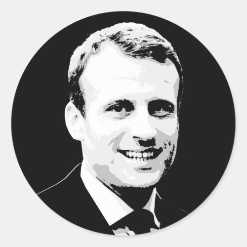 Emmanuel Macron Classic Round Sticker