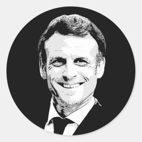 Emmanuel Macron Classic Round Sticker