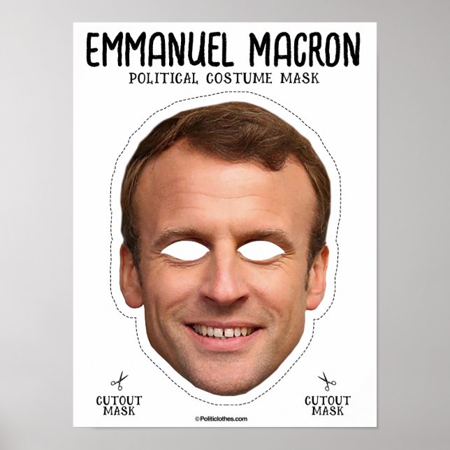 Emmanuel Macron Costume Mask Poster (Front)