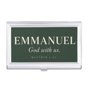 EMMANUEL Matthew 1:23 Christmas Business Card Case