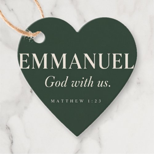 EMMANUEL | Matthew 1:23 | Christmas Favor Tags