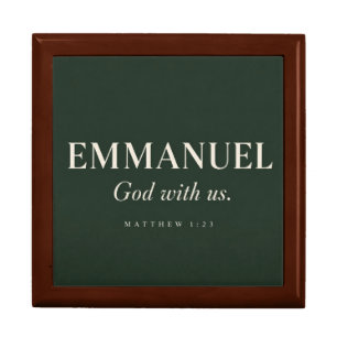 EMMANUEL Matthew 1:23 Christmas Gift Box