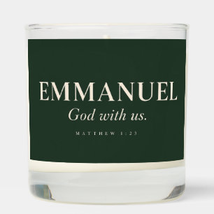 EMMANUEL Matthew 1:23 Christmas Scented Candle
