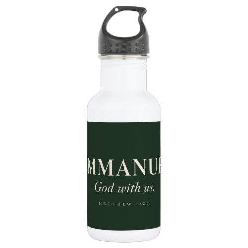 EMMANUEL | Matthew 1:23 | Christmas Stainless Steel Water Bottle