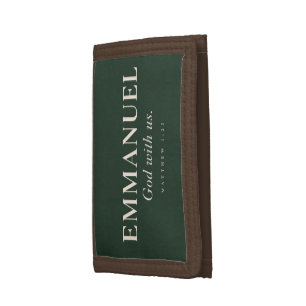 EMMANUEL Matthew 1:23 Christmas Tri-fold Wallet
