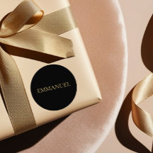 EMMANUEL Minimalist Gold Sticker – Christmas Decor