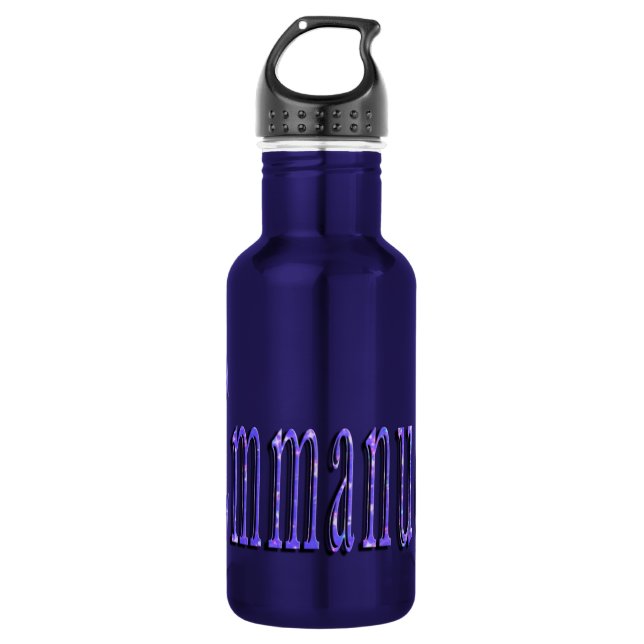 Emmanuel, Name, Logo, Water Bottle (Front)
