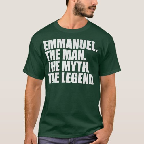 EmmanuelEmmanuel Name Emmanuel given name T_Shirt
