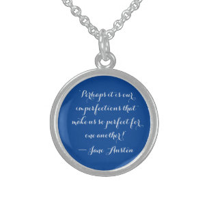 Emma's insight on imperfection sterling silver necklace