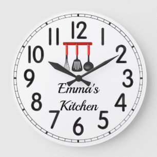 Emma's Kitchen Large Clock
