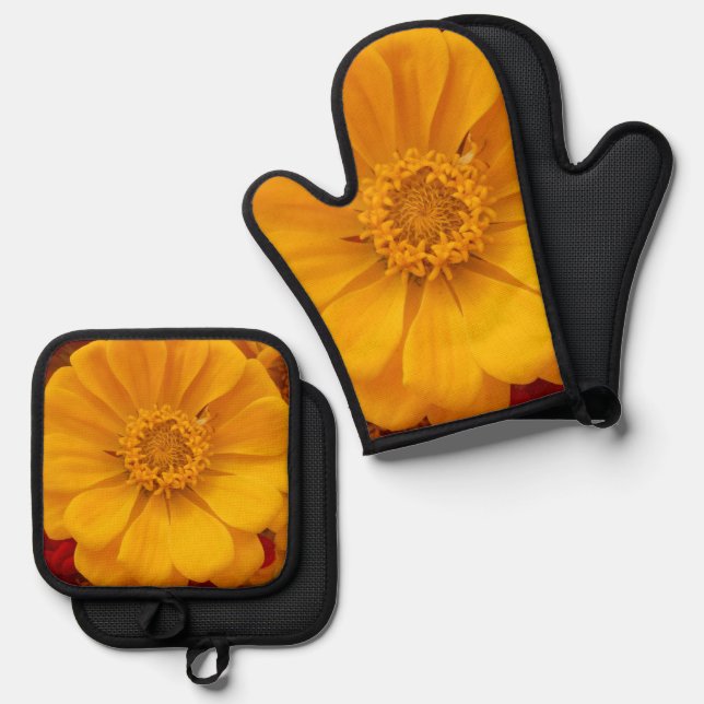 Emmeline  oven mitt & pot holder set (Front/Back)