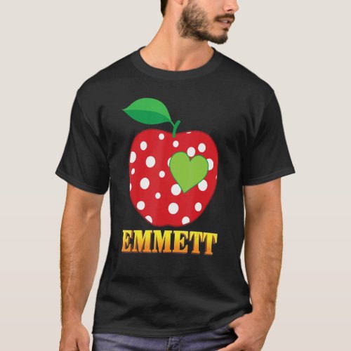 Emmett Love School Back To School Boy Kid Student  T_Shirt