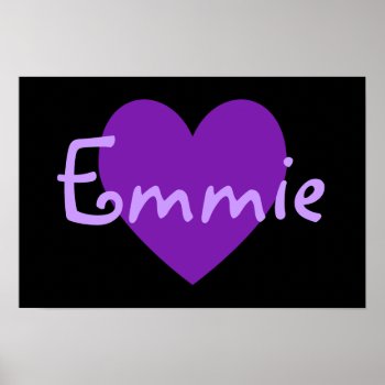 Emmie In Purple Poster by purplestuff at Zazzle