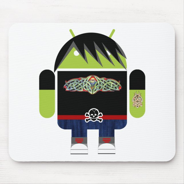 Emo Andy the Android Mouse Pad (Front)