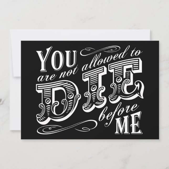 emo anniversary party invitation (Front)