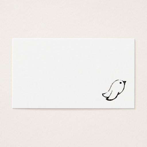 Customizable Emo Bird Business Card