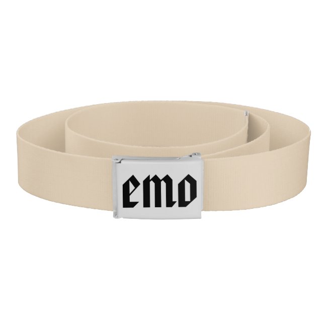 Emo - Black Tan - Emo - Goth - Belt (Coil)